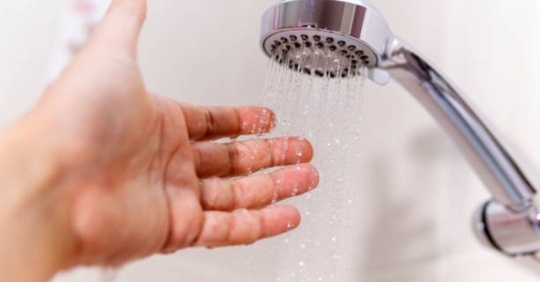 feeling shower water